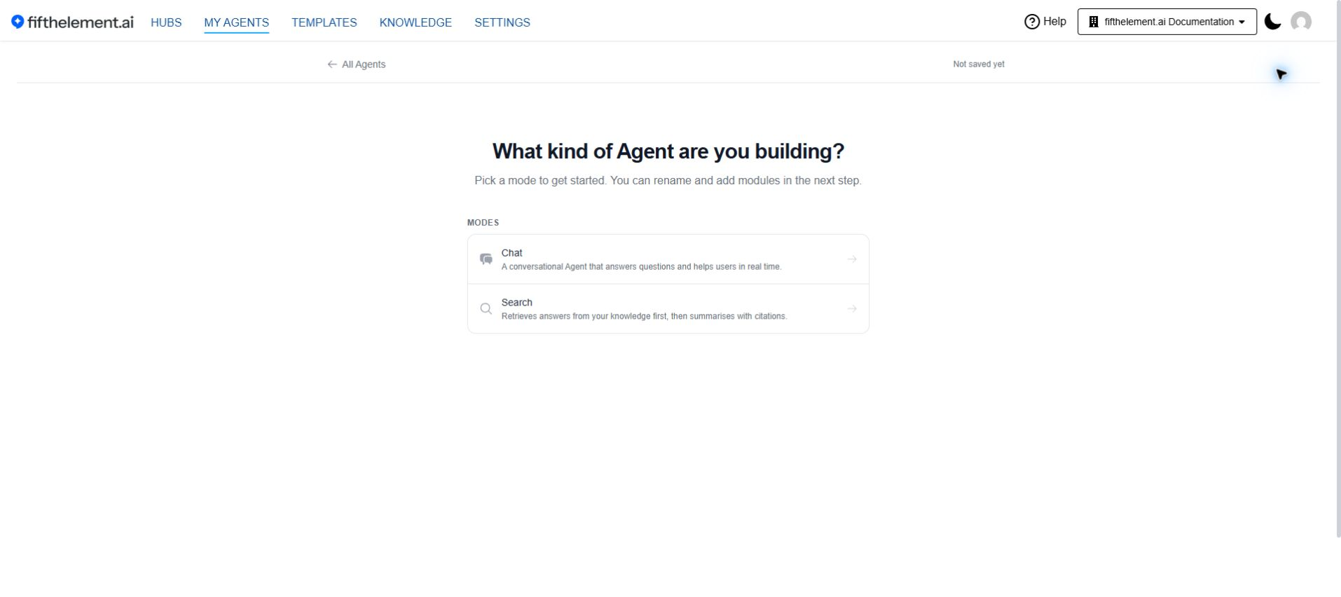 Agent Mode Picker