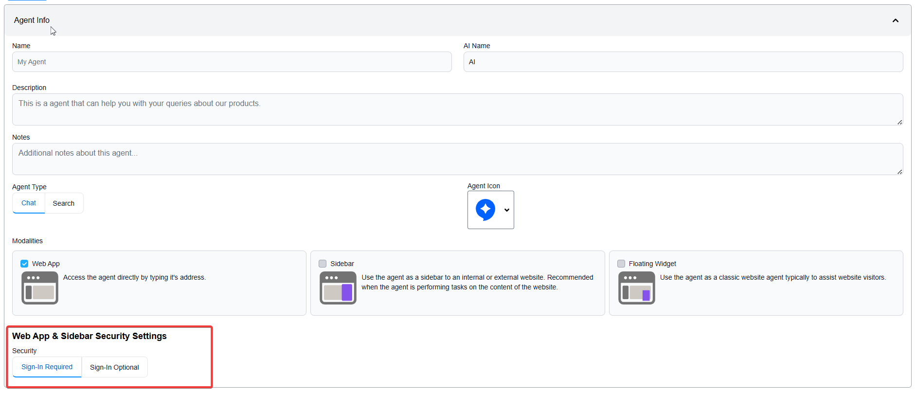 Web App & Sidebar Security