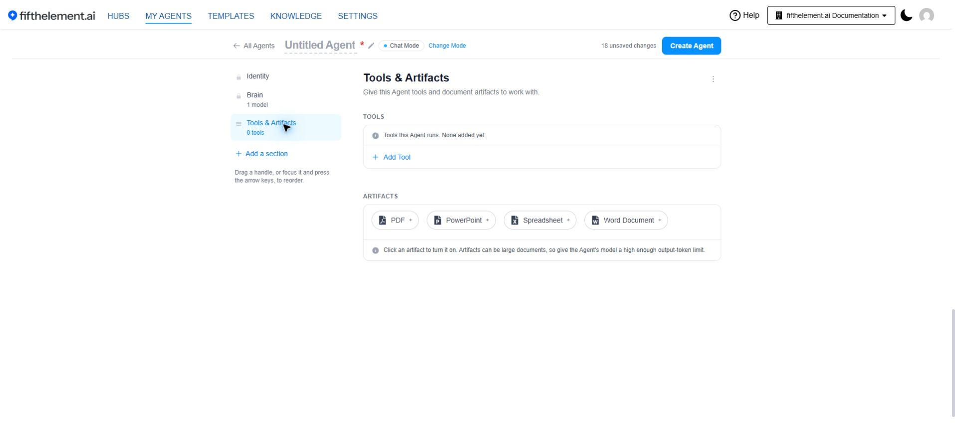 Tools & Artifacts Module