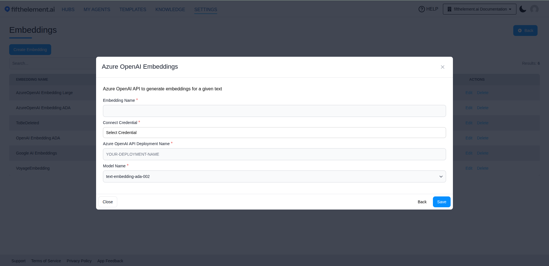 Embedding Configuration