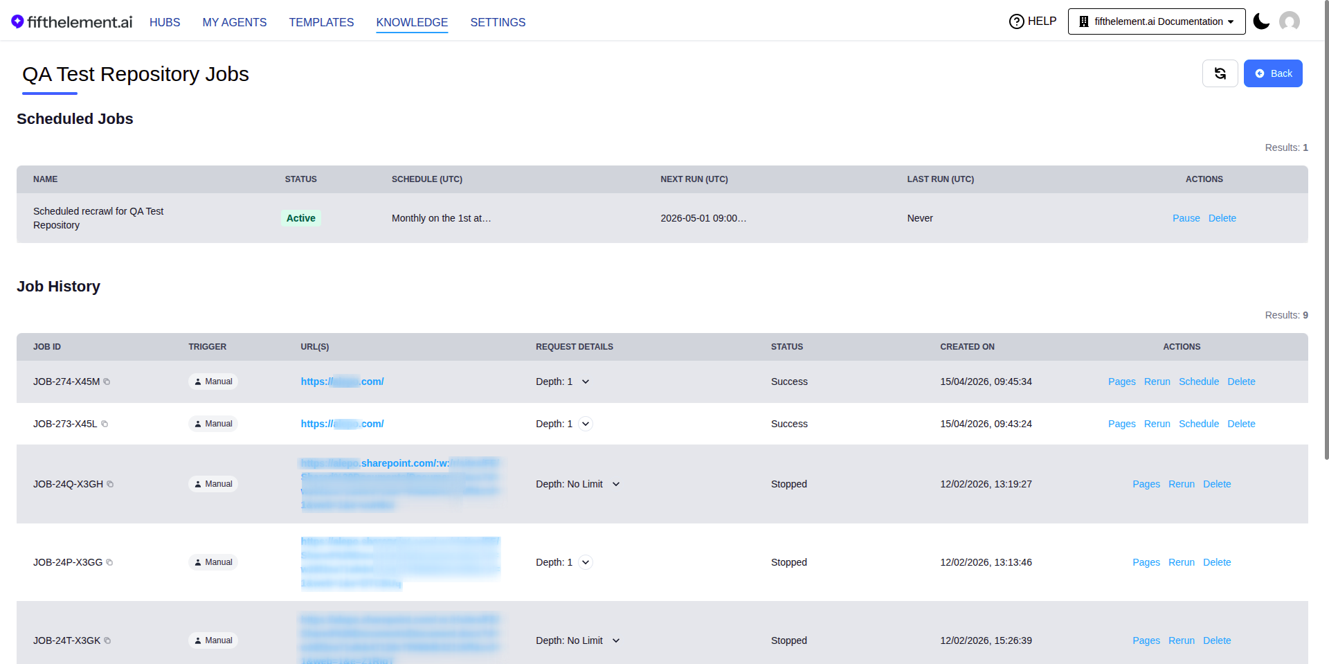 Knowledge Jobs Page